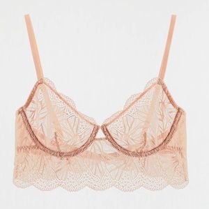 Zara Pink Lace Bra 32B (New with tags)